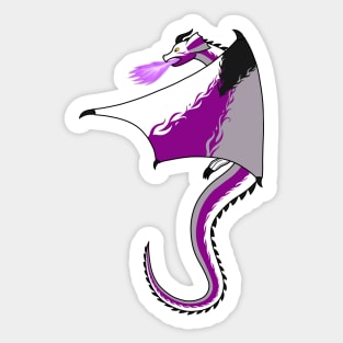 Fly With Pride, Dragon Series - Demisexual Sticker